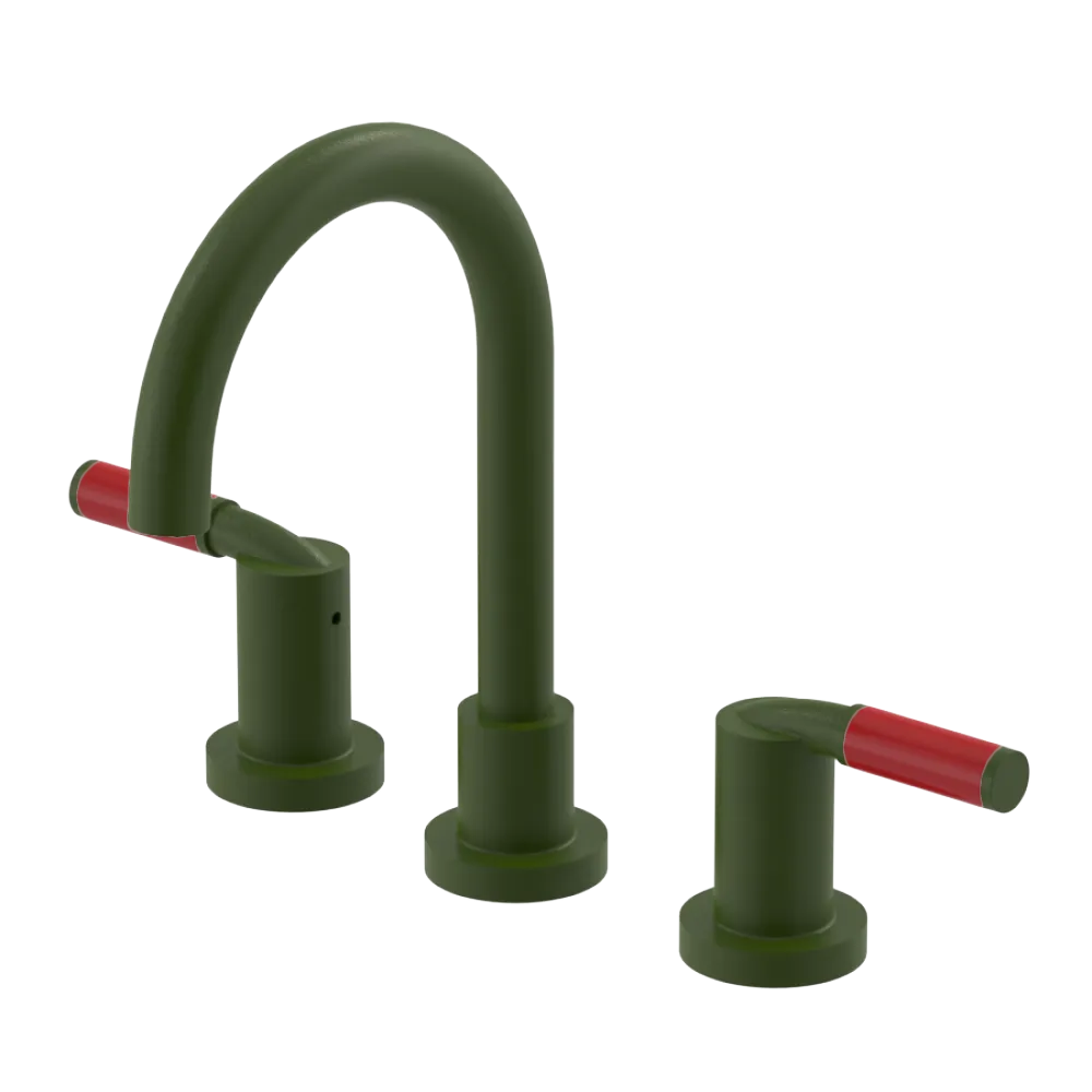 Rubinet Widespread Lav set (less drain) Green Envy