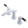 Rubinet Widespread Lav. Set. (less drain) White