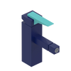 Rubinet Single Control Bidet Fitting (less drain) Midnight Blue