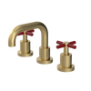 Rubinet Widespread Lav. Set. (less drain) Satin Brass