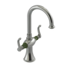 Rubinet Single Hole Dual Handle Lav. Set. (less drain) Satin Nickel