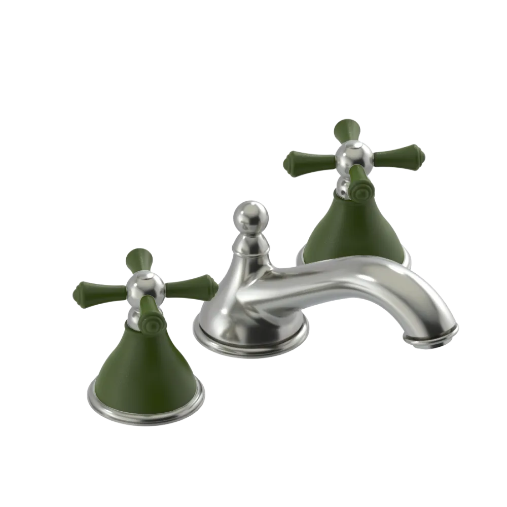 Rubinet Widespread Lav. Set. (less drain) Satin Nickel
