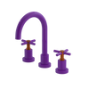 Rubinet Widespread Lav. Set. (less drain) Purple Haze