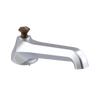 Rubinet Tub Filler Spout Deck Mount Satin Chrome