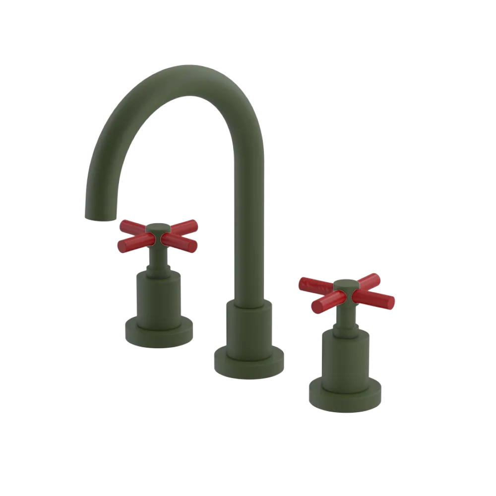 Rubinet Widespread Lav. Set. (less drain) Green Envy
