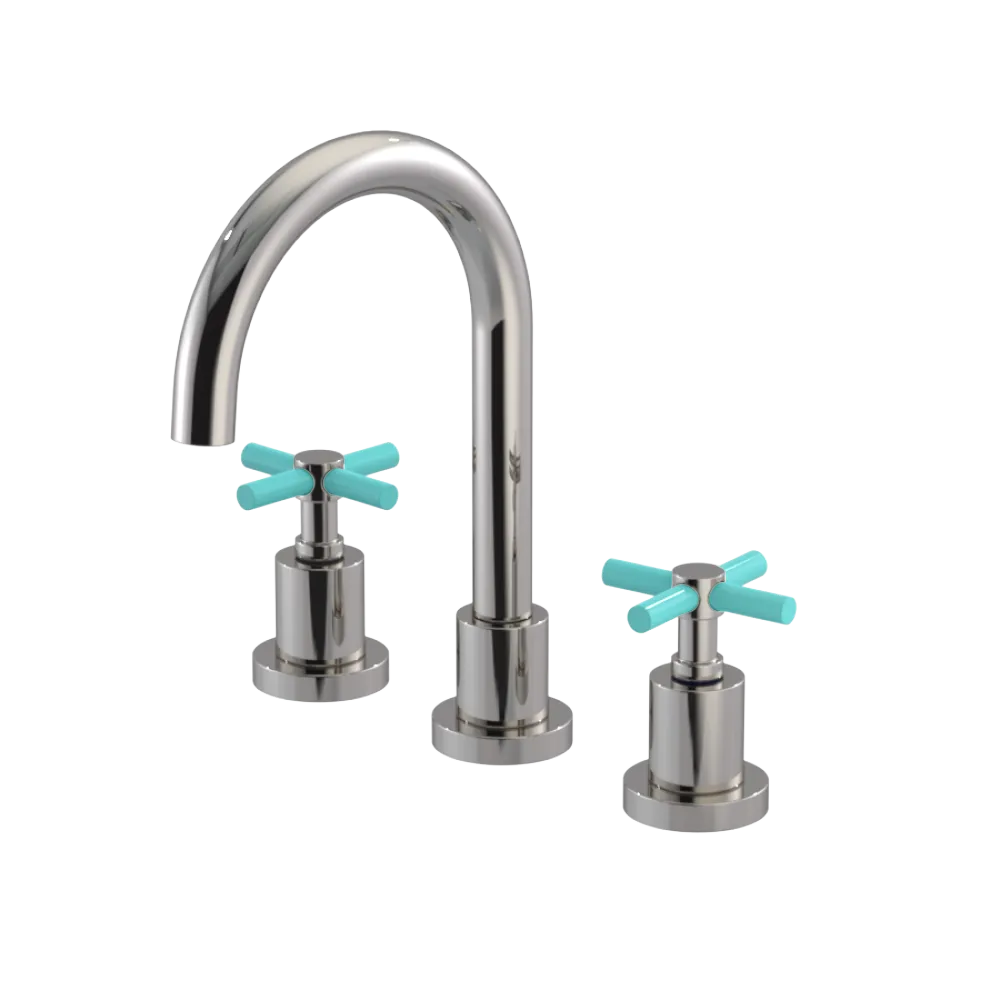 Rubinet Widespread Lav. Set. (less drain) Polished Nickel
