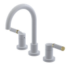 Rubinet Widespread Lav. Set. (less drain) White