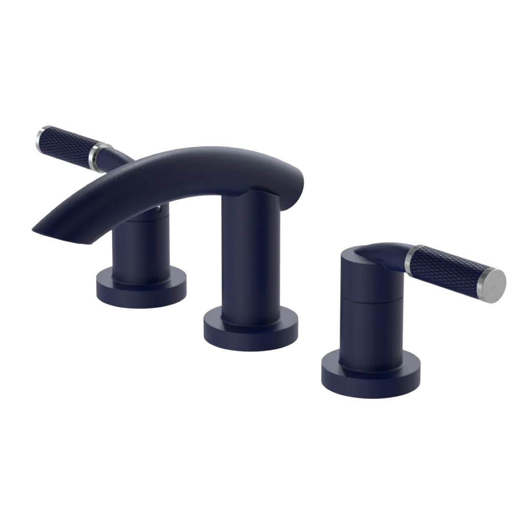 Rubinet Widespread Lav. Set. (less drain) Midnight Blue