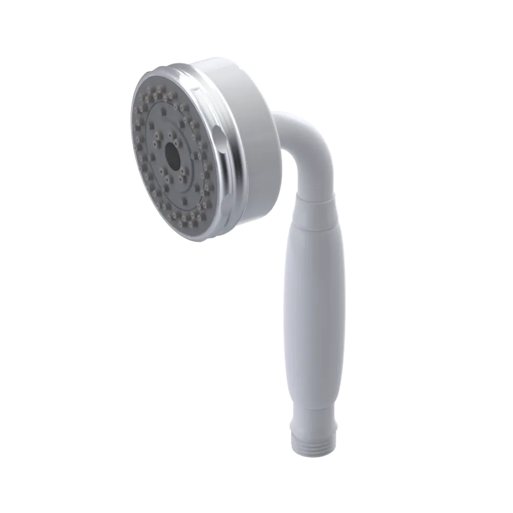 Rubinet 3 Function Hand Held Shower Only White