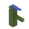 Rubinet Single Control Bidet Fitting (less drain) Green Envy