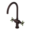 Rubinet Two Handle Single Hole Kitchen Set with LaSalle Spout Oil Rubbed Bronze