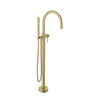 Baril Floor-mounted tub filler with hand shower