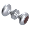 Rubinet Shower Door Knob (set) Satin Chrome