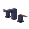 Rubinet Widespread Lav. Set. (less drain) Midnight Blue