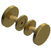 Rubinet Shower Door Knob (set) Antique Brass Matt