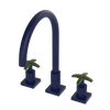 Rubinet Widespread Kitchen Set Midnight Blue