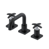 Rubinet Widespread Lav. Set. with Genesis spout (less drain) Matt Black
