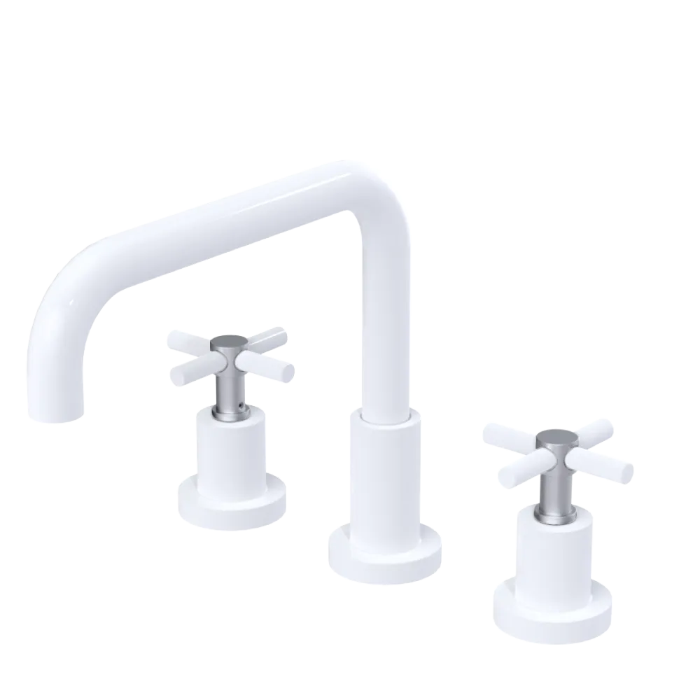 Rubinet Widespread Kitchen Set White