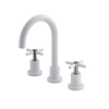 Rubinet Widespread Lav. Set. (less drain) White