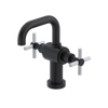 Rubinet Single Hole Dual Handle Lav. Set. (less drain) Matt Black
