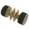 Rubinet Shower Door Knob (set) Satin Brass