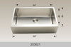 Bosco 203621 24" Stainless Steel Apron-Front (Farmhouse) Kitchen Sink