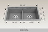 Bosco 205157M 32" Granite Composite Kitchen Sink