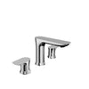 Baril 8" c/c lavatory faucet, drain included