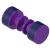 Rubinet Shower Door Knob (set) Purple Haze