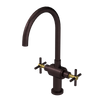 Rubinet Two Handle Single Hole Kitchen Set with LaSalle Spout Oil Rubbed Bronze