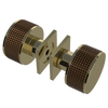 Rubinet Shower Door Knob (set) Natural Brass