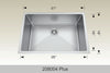 Bosco Standard Plus Series Kitchen Sink 27 x 18