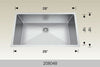 Bosco Builder Series Kitchen Sinks 28 x 18