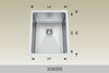 Bosco Builder Series Kitchen Sinks 14 x 18