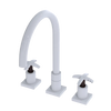 Rubinet Widespread Kitchen Set White