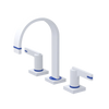Rubinet Widespread Lav. Set. (less drain) Matt White
