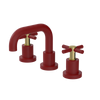 Rubinet Widespread Lav. Set. (less drain) Maroon