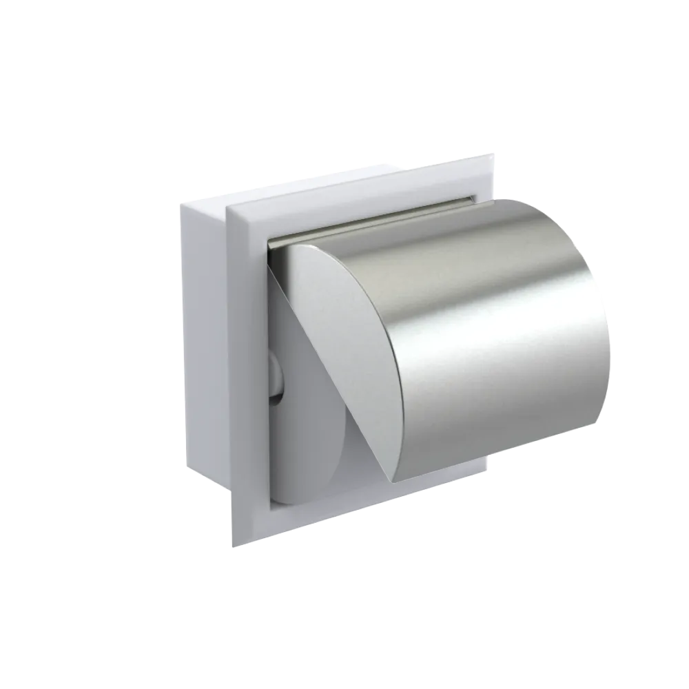 Rubinet RECESSED TOILET PAPER HOLDER White