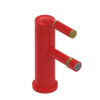 Rubinet Single Control Bidet Fitting (less drain) Red