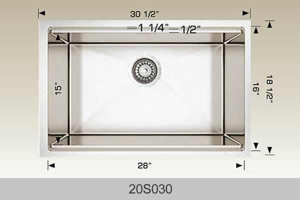 Bosco Super Series Plus Multi Level Kitchen Sink 30 1/2 x 18 1/2