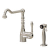 Aquabrass Dual stream mode kitchen faucet with side spray