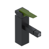 Rubinet Single Control Bidet Fitting (less drain) Matt Black