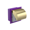 Rubinet RECESSED TOILET PAPER HOLDER Purple Haze