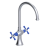 Rubinet Two Handle Single Hole Kitchen Set Satin Chrome