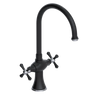 Rubinet Two Handle Single Hole Kitchen Set Matt Black