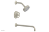WORKS 14" Pressure Balance Tub and Shower Set - Cross Handle 220-26-14