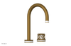 JOLIE Single Handle Faucet - Round Handle with "White" Accents 222-06