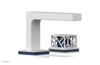 JOLIE Single Handle Faucet - Square Handle with "Navy Blue" Accents 222-07
