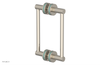 JOLIE - 8" Double Sided Shower Pull with "Turqoise" Accents 222-93-08