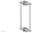 JOLIE - 12" Double Sided Shower Pull with "Light Blue" Accents 222-93-12